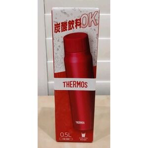 Thermos FJK-500 R Insulated Carbonated Drink Bottle, 16.9 fl oz (500 ml), Red